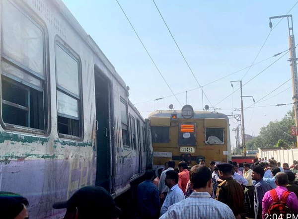 Two local trains collided sidewise at the Sealdah station in Kolkata on Wednesday near the car shed. However, no casualties have been reported so far.

According to Chief Public Relations Officer (CPRO), one of the local trains was moving towards the car shed from platform no 6 and another Ranaghat local train was entering the Sealdah station when the collision happened. A huge crowd was seen walking on the railway tracks after the incident.The trains collided sidewise and brushed each other. Due to the accident, the train services were affected at the Sealdah station.

The train services are completely stopped in Sealdah and the restoration and maintenance work has already started.