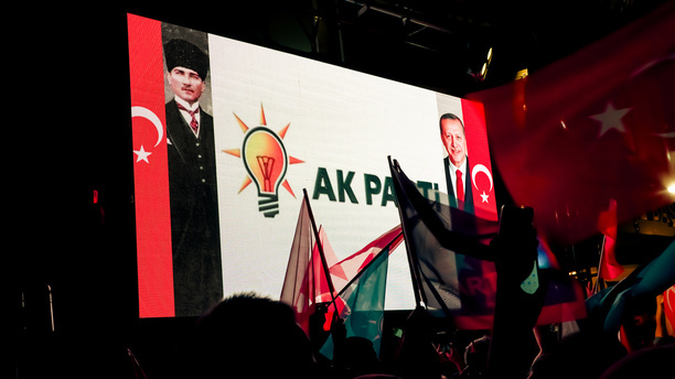 AK Party supporters' election celebration in front of the AK Party Izmir Provincial Presidency. President Recep Tayyip Erdogan has won Turkey’s presidential election five more years , defeating opposition leader Kemal Kilicdaroglu. With 99.43% of the votes counted, preliminary official results announced by Turkey’s Supreme Election Council on Sunday showed Erdogan winning with 52.14% of the votes. Kilicdaroglu received 47.86%.