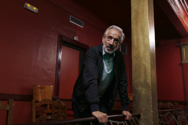 Spanish actor Manuel Maria Arias Dominguez, better known as Imanol Arias and who stood out in cinema in the 1980's and in the television series 'Anillos de oro', 'Brigada central' and above all 'Cuentame como paso', is seen on Tuesday, September 19, 2023, during the presentation of the play 'Death of a Salesman' ('Muerte de un viajante', in Spanish) at the Infanta Isabel Theater, in Madrid (Spain). After his success in Buenos Aires, the staging of 'Death of a Salesman', one of Arthur Miller's most famous works, directed by Ruben Szuchmacher, adapted by Natalio Grueso and starring Imanol Arias, returns to Madrid (Leon, 1967). The staging tells us the story of Willy Loman, who is a traveling salesman who has given all his effort and his professional career to the company for which he works. His only objective is to give a better life to his family, his wife and his two children, who adore him and to whom he wants to instill the ambition to succeed and progress on the social scale. Arthur Miller's original work received a Pulitzer Prize in 1949, as well as a Tony Award and a New York Critics' Award. Later, it was adapted to film by director Laslo Benedek, receiving four Golden Globes and five Oscar nominations.
