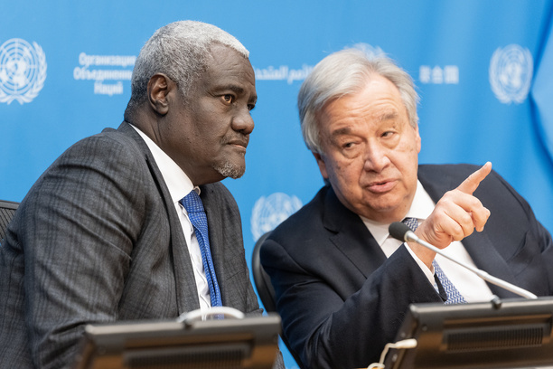 Press briefing by Chairperson of the African Union Commission Moussa Faki and Secretary-General Antonio Guterres on developments in Africa and the Conclusion of the High-level Dialogue between the United Nations and the African Union.