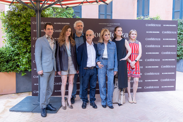 Cast attends the photocall of the film "Confidenza" at the Hotel De La Ville in Rome