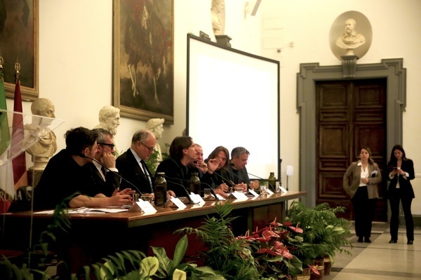 Press conference in the capitol in the room of the Protomoteca Capitoline museums, the presentation of the 14th edition of "Rock in Roma" 2024.