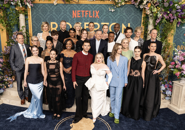 Cast and crew attend Netflix Bridgerton season 3 premiere at Alice Tully Hall in New York