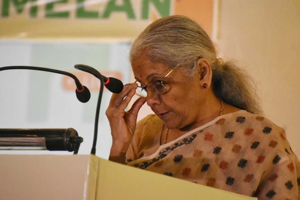 Union Finance Minister of India Nirmala Sitaraman addressed in a Nagarik Sammelan in Kolkata.