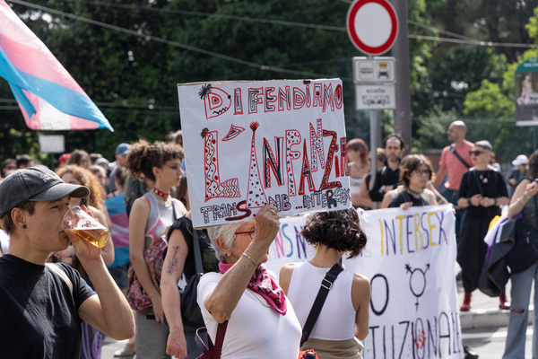 Demonstration organized in Rome by Trans Community against homophobia and transphobia
