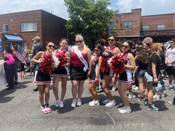 Miss Hudson Valley's Teen 2024 walks in Memorial Day Parade in Maspeth Queens.