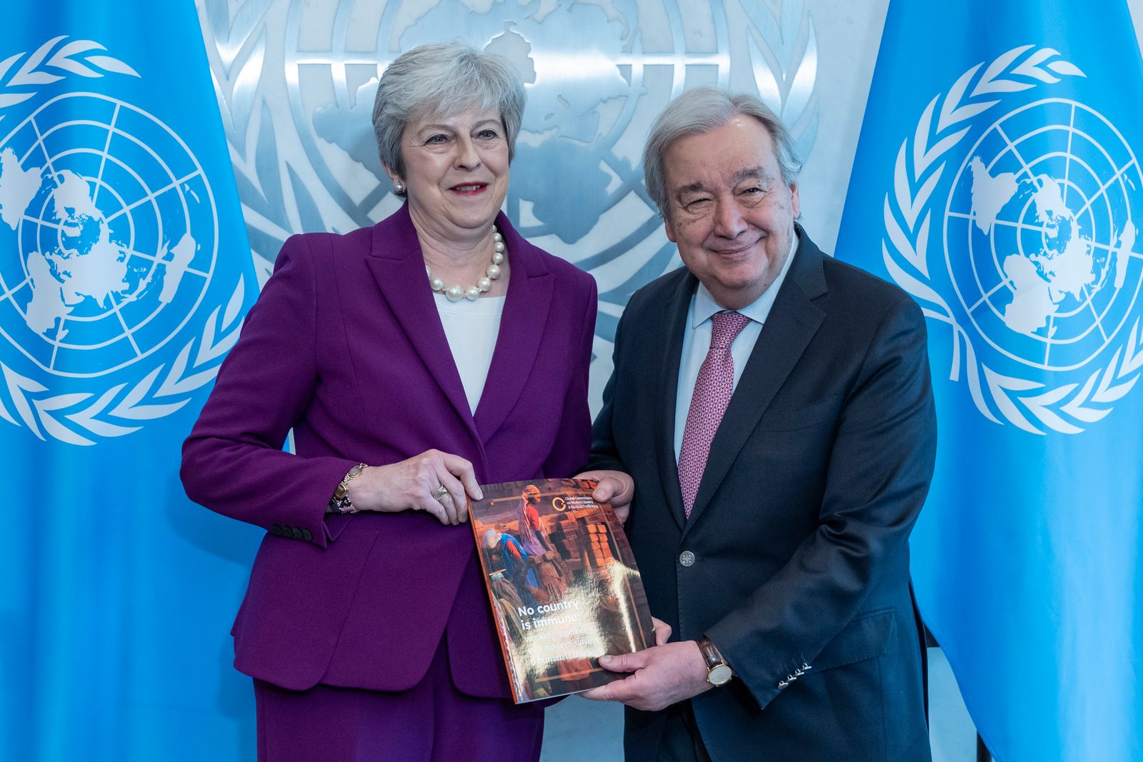 Secretary-General meets with The Right Honourable Baroness Theresa May