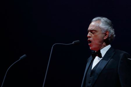Italian tenor, singer, musician, multi-instrumentalist, writer and opera producer Andrea Bocelli, is seen on stage, during a concert of his most recent world tour, at the WiZink Center, in Madrid (Spain). Madrid hosts the most important Italian tenor of recent years, Andrea Bocelli, with two concerts, on September 20 and 21, where he is already sold out. These are the singer's only two performances this year in the country, where he has sold more than 24,000 tickets. These will be the only two dates in Spain of his international tour that is taking him to the best stages on all five continents in 2023. With more than 90 million records sold worldwide and more than 30 years of experience behind him, Andrea Bocelli is considered one of the most important singers in Italy and in the entire world. The total blindness that he suffered at the age of 12 due to glaucoma with which he was born did not prevent him from being one of the most versatile singers, publishing pop albums as well as opera or classical music. Throughout his career he has been invited to perform for four presidents of the United States of America, three Popes, the British Royal Family and a large number of prime ministers on the five continents.