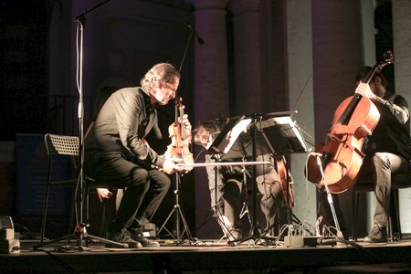 Pessoa Quartet at the 3rd day of Bravetta Music Festival at Cloister of the Good Shepherd . The Festival was sponsored by the XII Municipality with the participation of Roma Capitale and with the collaboration of the Marcello Malpighi Scientific High School of Rome.