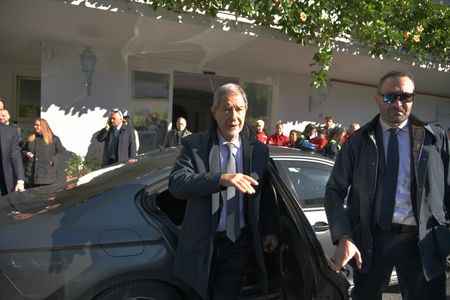 Nello Musumeci Minister for Civil Protection and Sea Policy of Italian government, visit Ischia for the celebrations of the first anniversary of tragedy of landslide provoked by heavy rains which it caused the death of twelve people.
