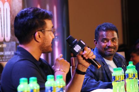 India's former cricket captain Sourav Ganguly (L) and Sri Lanka's former cricket player Muttiah Muralitharan attend an event for the promotion of the latter's upcoming sports biopic ‘800’ in Kolkata.
Muttiah Muralitharan calls Sourav Ganguly 'best captain', says India among favourites to win Cricket World Cup 2023.