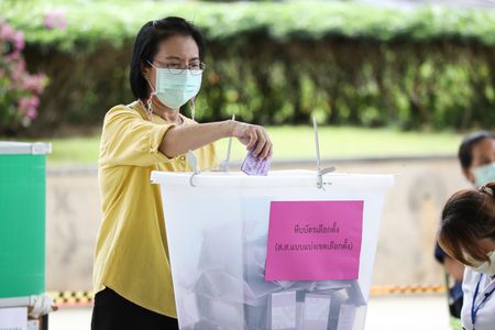 The 2023 general election of Thailand in the part of Chanthaburi Municipality, Mueang Chanthaburi District, Chanthaburi Province People gradually came out to exercise their rights continuously in every polling station. Which is open for elections from 8:00 a.m. - 5:00 p.m.