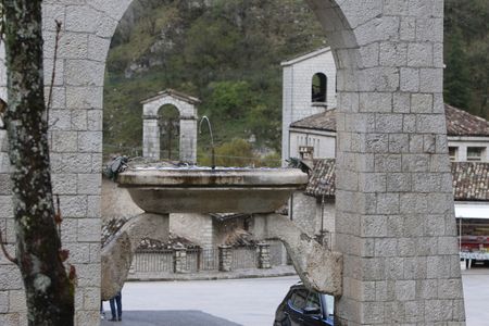 Roccaporena, central Italy, in Umbria, in Cascia in the province of Perugia, the birthplace of Santa Rita da Cascia. In the photo SACRED STOCK OF SANTA RITA
