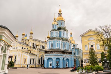 The view of Svyato-Pokrovskyy mens monastery.