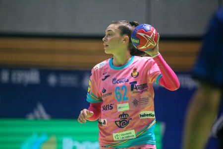 Santander, Spain, 25th November, 2023: The Spanish player, Paula Arcos (62) with the ball during the 2nd Matchday of the 2023 Spanish Women's International Tournament between Spain and Argentina, on November 25, 2023, at Palacio de los Deportes in Santander, in Santander, Spain.