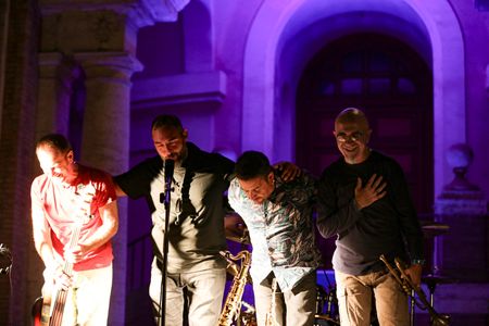 Second day of the Bravetta Music Fest at the Cloister of the Good Shepherd in Rome. On stage the jazz of Gabriele Buonasorte Quartet in "Forward", an emerging group but already known for collaborating with many artists at the Boogie Club Jazz Live.