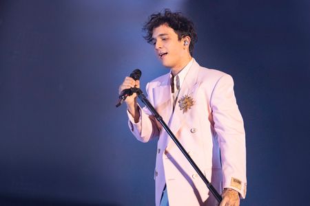 Tananai (Alberto Cotta Ramusino) performs live in Napoli
at Palapartenope with the Palasport Tour 2023.