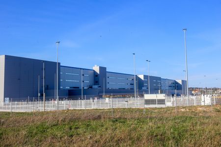 The Amazon building - Logistics Center OVD1 which is not inaugurated during Amazon finalize the dismissal of another 9,000 workers.