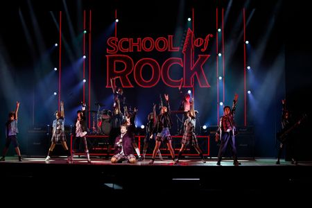 MADRID, SPAIN - SEPTEMBER 12: Several children who have been training at a music school for months, are seen on stage on Tuesday, September 12, 2023, during the premiere of the musical 'School of Rock', in its Spanish version by first time, in Madrid (Spain). After sweeping Broadway, the adaptation of the popular film 'School of Rock' arrives in Madrid with a show performed by a group of 42 children between the ages of eight and 13, in a fun staging that can be seen from September at Espacio Ibercaja Delicias with performances from Tuesday to Sunday. His story has as its protagonist Dewey Finn played by Leo Rivero, a guitarist who has just been expelled from his band and who is accumulating significant financial problems. After sweeping Broadway and the West End, the musical 'School of Rock' by composer, writer and director Andrew Lloyd Webber arrives on the Madrid music billboard. The production features 14 new songs designed by Andrew Lloyd Webber, which are added to all the original melodies from the film. (Photo by Hugo Ortuño)
--
MADRID, ESPAÑA - SEPTIEMBRE 12: Varios niños que llevan meses formándose en una escuela de música, son vistos sobre el escenario hoy, martes 12 de septiembre de 2023, durante el estreno del musical 'School of Rock', en su versión en español por primera vez, en Madrid (España). Después de arrasar en Broadway, la adaptación de la popular película 'School of Rock' llega a Madrid con un espectáculo desarrollado por un grupo de 42 niños de entre ocho y 13 años, en una puesta en escena divertida que se podrá ver a partir de septiembre en el Espacio Ibercaja Delicias con funciones de martes a domingo. Su historia tiene como protagonista a Dewey Finn interpretado por Leo Rivero, un guitarrista que acaba de ser expulsado de su banda y que acumula importantes problemas financieros. Después de arrasar en Broadway y en el West End, el musical 'School of Rock' del compositor, escritor y director Andrew Lloyd Webber llega a la cartel