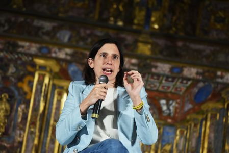 Elly Shlein Secretary of Italian Democratic Party speaks during the convention of Casa Corriere Festival, she talked about The National Recovery and Resilience Planeconomic, and social policy failure of Meloni Government.