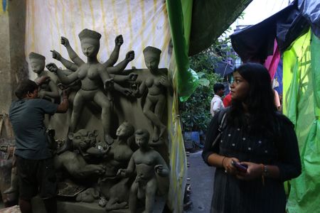 In the heart of the older part of Kolkata (also known as North Kolkata) lies Kumortuli, a traditional potters colony that dates back to the 1700s. This area by the river Hooghly derives its name from the Bangla words 'kumor' (potter) and 'tuli' (locality). This is where the Durga idols for Bengal's biggest festival, Durga Puja, get made, Kumortuli is a traditional potters' quarter in northern Kolkata