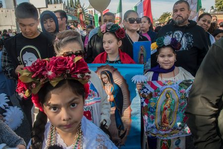 A procession for this year's theme is "Holy Mary of Guadalupe, Path of the Light and Hope". Throughout this year, we have lived difficult moments at a local, national and worldwide level, which remind us of the need to return to God as the source of life and fraternity. Trusting in the Word of God and in the message and tenderness of the Blessed Virgin Mary, we want this year's Guadalupe Procession and Mass to be a celebration of faith and hope that encourage the Family of God of the Archdiocese of Los Angeles in its journey or path towards Him. All funds donated on this site will be used to support and cover the increasing costs of this beloved and historic celebration to East LA where the tradition began in 1931, which has become a moving and vibrant tribute to Our Lady of Guadalupe and St. Juan Diego, uniting our community of faith through her message of love, peace and hope.