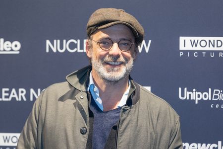 Italian actor Alessandro Preziosi attends the premiere of the film "Nuclear Now" at The Space Cinema Moderno in Rome