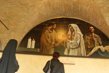 Sanctuary of San Francesco d'Assisi , Central Italy, in Umbria, in Assisi in the province of Perugia. In photo GV of Santa Maria degli Angeli