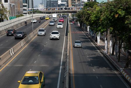 April 23, 2023. Bangkok, the capital of Thailand. are having problems with hot weather until affecting public health Including higher electricity costs. By the Thai Meteorological Department, informed that today Bangkok Metropolitan, Maximum temperature 34-39 °C. In the summer of Thailand.