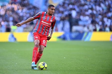 Charles Pickel of USC Cremonese during the Serie A match between SS Lazio and USC Cremonese at Stadio Olimpico on May 28, 2023 in Rome, Italy.