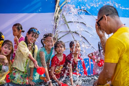Rakhine communities celebrate "Shangrain", popularly known as the water festival in Cox's Bazar. The indigenous communities come together and engage in water play to purify all the sorrows and despair left behind by the passing year on the occasion of welcoming the new year, also known as Sangrain. The festival, which will continue for three days, bids farewell to the previous year and welcomes the new year. The traditional belief is that a gloomy and unsavoury past can be washed away with a fresh start in the upcoming.