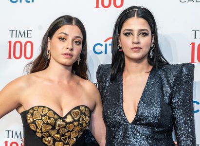 Yusra Mardini and Sara Mardini attend 2023 TIME100 Gala at Jazz at Lincoln Center