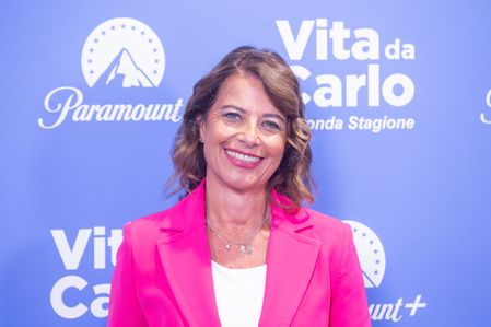 Antonella Dominici attends the photocall of the TV series "Vita da Carlo - Second Season" at the Casa del Cinema in Rome