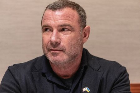 Actor and director Liev Schreiber participates in the media roundtable with Olga Rudnieva, Mykola Kuleba, Lauren Flanagan at Clinton Global Initiative summit at Hilton Midtown Hotel.