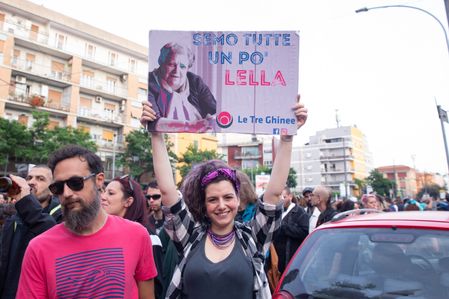 Transfeminist Priot Pride organized along the streets of Centocelle district on a symbolic date that represents the beginning of pride month. An event, which includes gay, queer, LGBTQ (Lesbian, Gay, Bisexual, Transgender, and Queer) associations, which together with other Italian realities seeks to bring Pride back to its original nature.