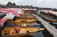 Deserted Dal Lake due to the attack in Pahalgam