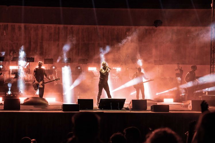 Achille Lauro live in Naples at Flegrea Arena