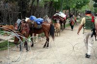 Three terrorists have been killed in an encounter with security forces in Jammu and Kashmir