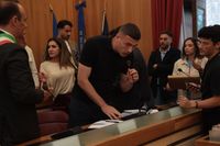 Honorary award to  the player of SSC Napoli Alessandro Buongiorno
