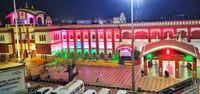 Ajmer railway station decorated with tricolour