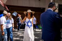 Pro-Palestine Activists Protest NYC Israel Day Parade