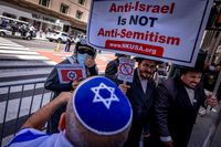 Pro-Palestine Activists Protest NYC Israel Day Parade