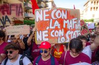Italy: March against the mafia in Palermo