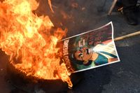 BJP activists protest in Kolkata against the SSC Scam