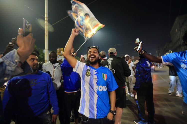 Naples: Victory of the Italian Football Championship Serie A