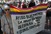 Protest against the privatization of public healthcare