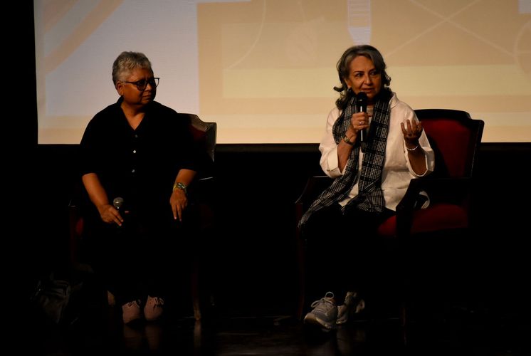 Sharmila Tagore at the screening of Puratawn in New Delhi