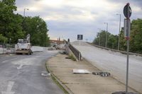 Germany: Demolition work on the Berliner Brücke at Wuhlheide