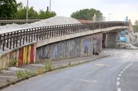 Germany: Demolition work on the Berliner Brücke at Wuhlheide