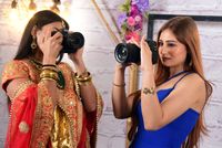  Bikaner: Models pose for pictures during the launch of Nikon Z5II